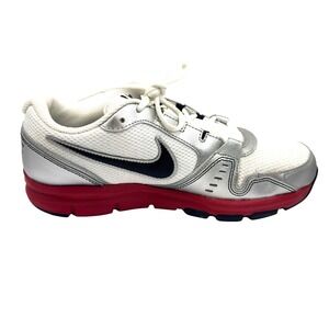 Nike Air Relentless Running Shoes Sneakers White Silver Red Black Men's Size 8.5